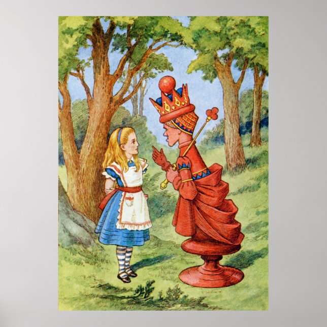 Alice und die Rote Königin im Wunderland Poster (Vorne)