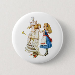 ALICE UND DIE WEISSE KÖNIGIN BUTTON