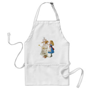 Alice und die Weiße Königin in Wonderland Schürze