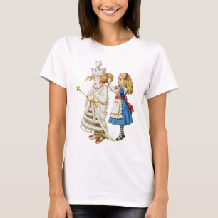 Alice und die Weiße Königin in Wonderland T-Shirt