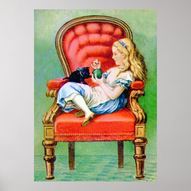 Alice und Dinah im Big Red Chair Poster (Vorne)