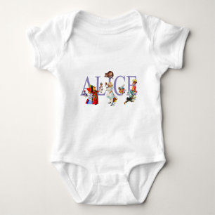 ALICE UND FREUNDE IN WONDERLAND BABY STRAMPLER