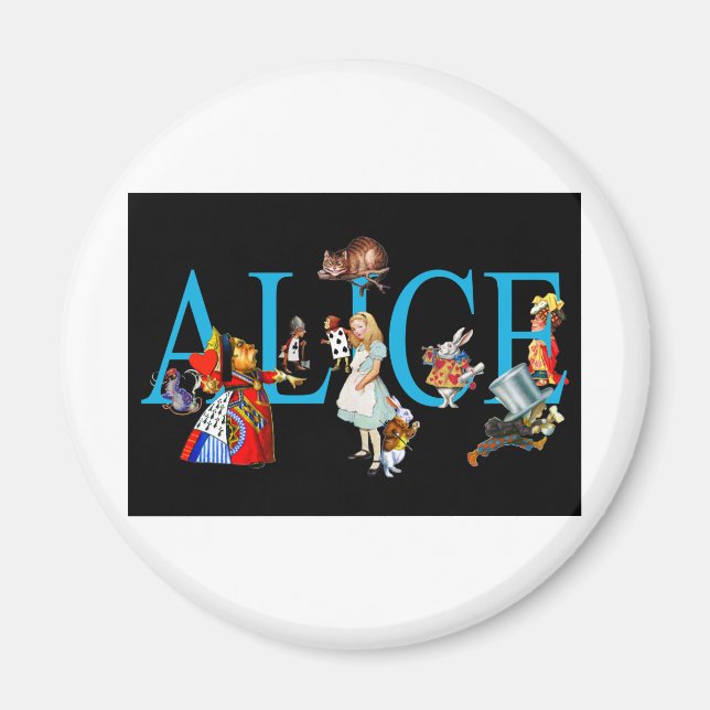 ALICE UND FREUNDE IN WONDERLAND MAGNET (Vorne)