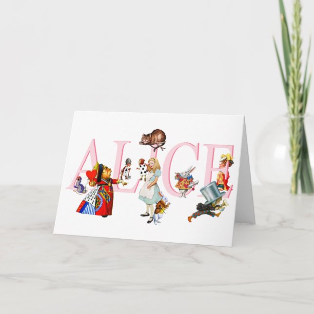 ALICE UND FREUNDE KARTE (Vorderseite)