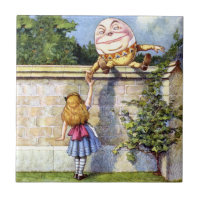 Alice und Humpty Dumpty in Wonderland