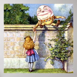 Alice und Humpty Dumpty in Wonderland Poster