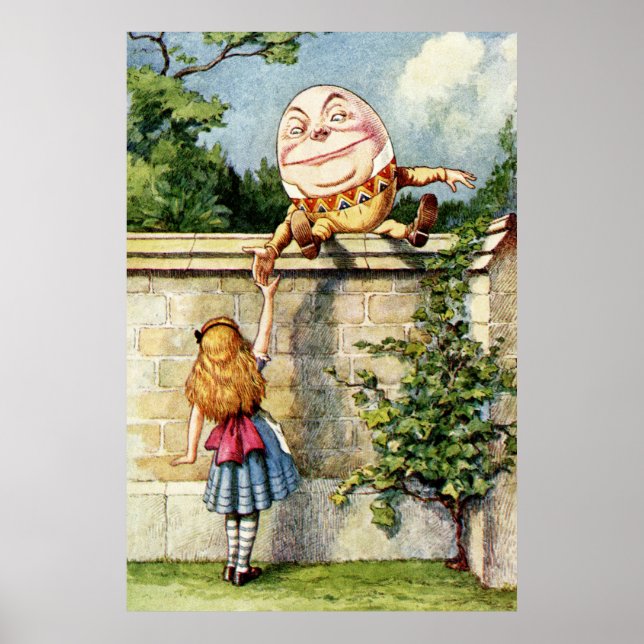 Alice und Humpty Dumpty Poster (Vorne)