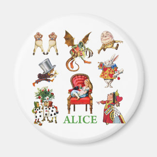 Alice und ihre Freunde im Wunderland Magnet