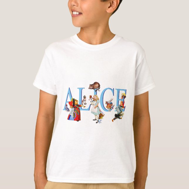 ALICE UND IHRE FREUNDE IN WONDERLAND T-Shirt (Vorderseite)