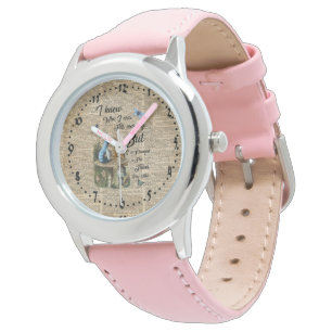 Alice und Jin zitieren Vintage Wörterbuch-Kunst Armbanduhr