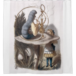 ALICE und Raupe - Abenteuer im Wunderland Duschvorhang