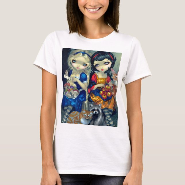 "Alice und Schneewittchen" T-Shirt (Vorderseite)