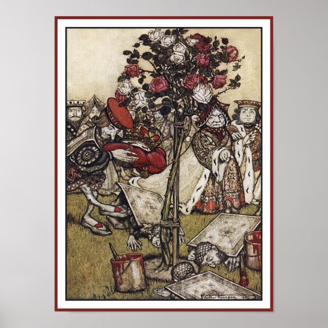 Alice und Wonderland - Arthur Rackman Poster (Vorne)