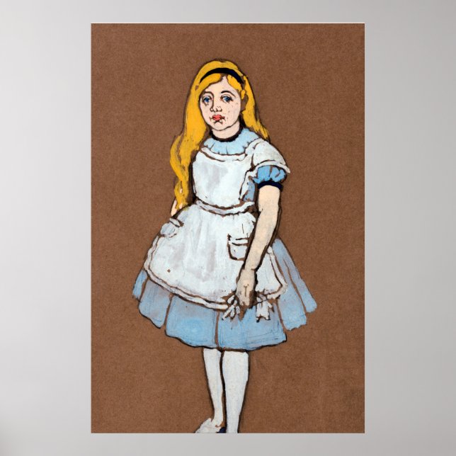 Alice und Wonderland Forest Character Painting-1 Poster (Vorne)