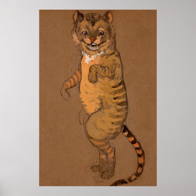 Alice und Wonderland Forest Character Painting-9 Poster (Vorne)