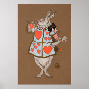 Alice und Wonderland Forest Charakter Gemälde-14 Poster
