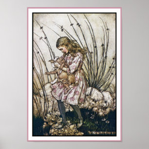 Alice und Wonderland - Pig & Pepper von Rackham Poster