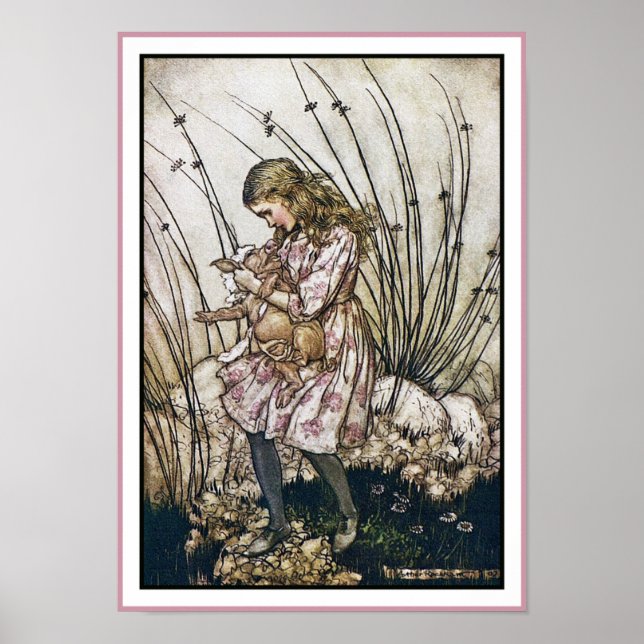 Alice und Wonderland - Pig & Pepper von Rackham Poster (Vorne)