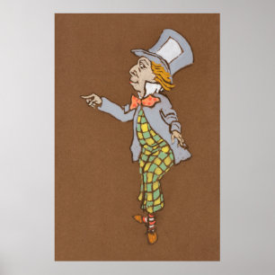 Alice und Wonderland Wald Charakter Malerei-6 Poster
