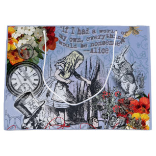 Alice Unsinn Vorhang Wunderland Klassiker Große Geschenktüte
