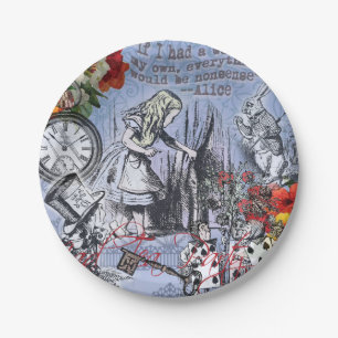 Alice Unsinn Vorhang Wunderland Klassiker Pappteller