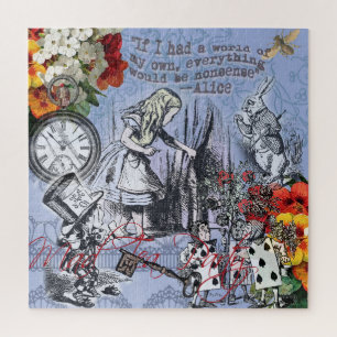 Alice Unsinn Vorhang Wunderland Klassiker Puzzle