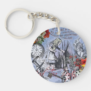 Alice Unsinn Vorhang Wunderland Klassiker Schlüsselanhänger