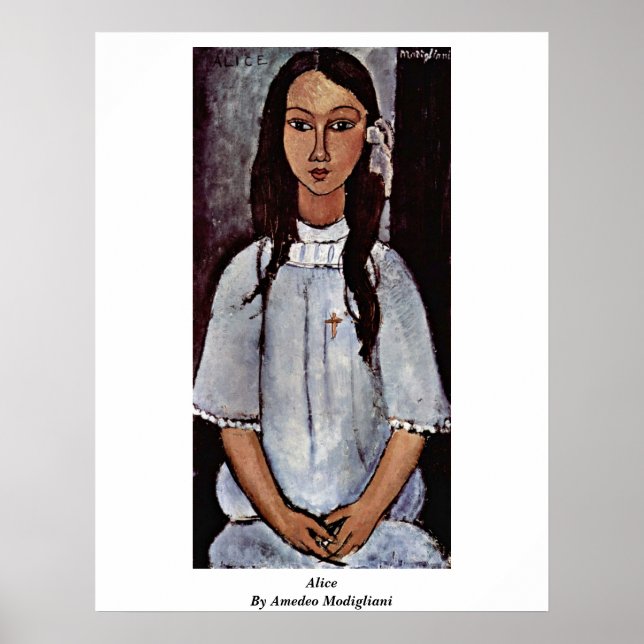 Alice von Amedeo Modigliani Poster (Vorne)