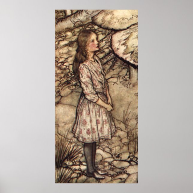 Alice von Arthur Rackham Poster (Vorne)