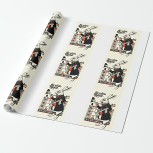 Alice Weiße Kaninchen Klassisches Wunderland Geschenkpapier