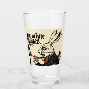 Alice Weiße Kaninchen Klassisches Wunderland Glas