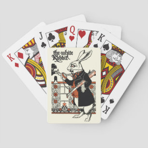 Alice Weißes Kaninchen Klassisches Wunderland  Spielkarten