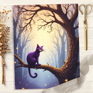 Alice Whimsical Cheshire Cat Baum Scrapbook Papier
