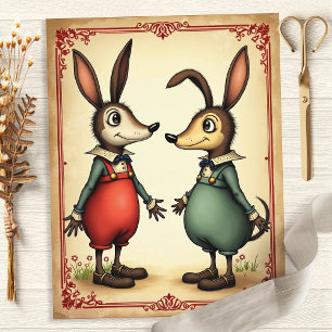 Alice Whimsical Mouse Freunde Scrapbook Papier