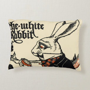 Alice White Rabbit Classic Wonderland Dekokissen
