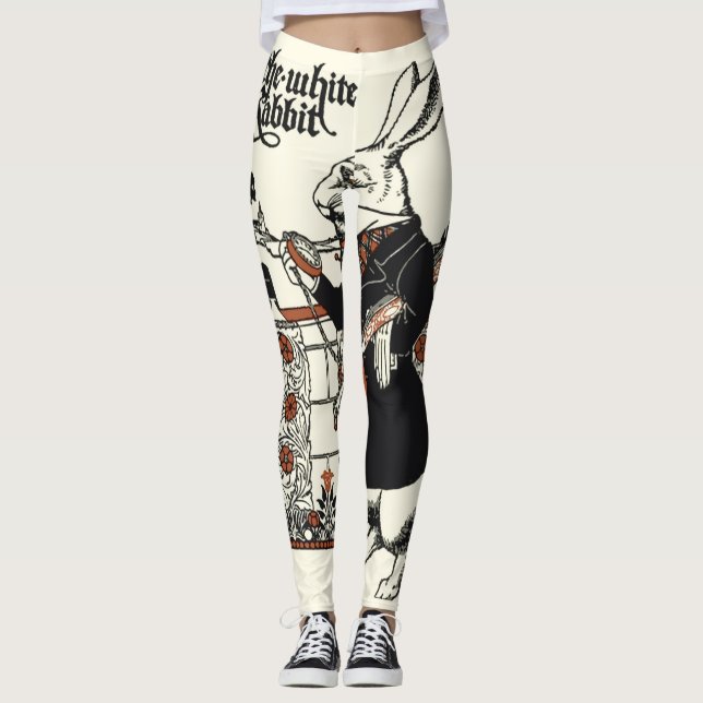 Alice White Rabbit Classic Wonderland Leggings (Vorderseite)