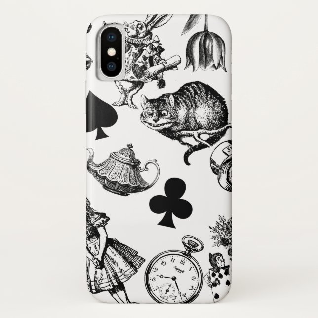Alice White Rabbit Wonderland Classic Case-Mate iPhone Hülle (Rückseite)
