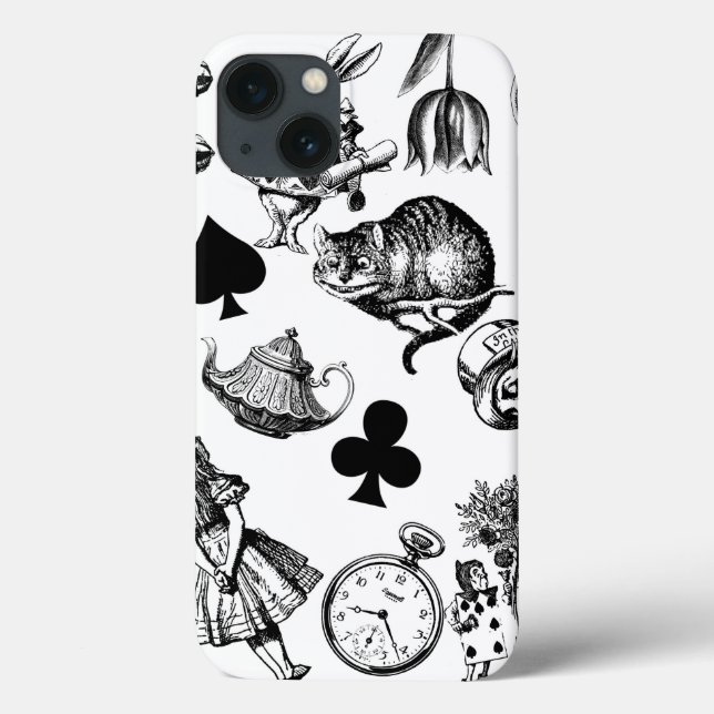Alice White Rabbit Wonderland Classic Case-Mate iPhone Hülle (Rückseite)