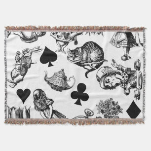 Alice White Rabbit Wonderland Classic Decke