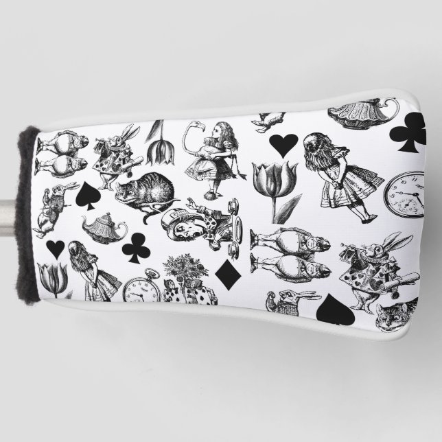 Alice White Rabbit Wonderland Classic Golf Headcover (Vorderseite)