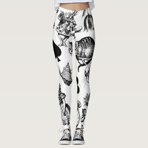 Alice White Rabbit Wonderland Classic Leggings
