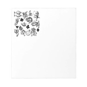 Alice White Rabbit Wonderland Classic Notizblock