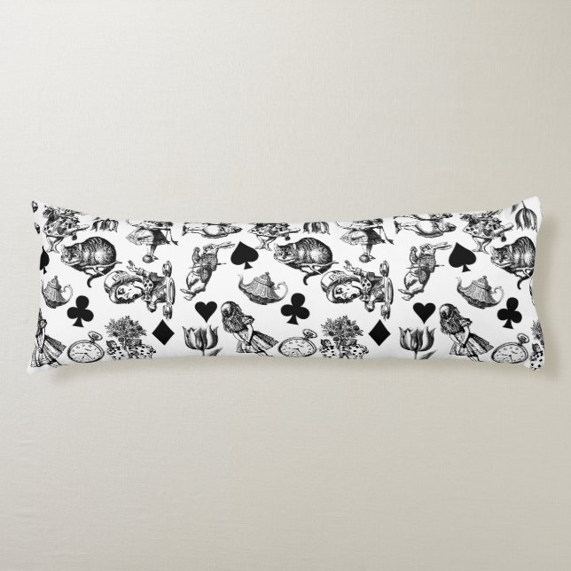 Alice White Rabbit Wonderland Classic Seitenschläferkissen (Vorderseite)