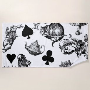 Alice White Rabbit Wonderland Classic Strandtuch