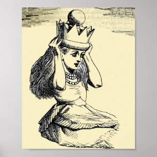 Alice wird zur Königin gekrönt Alice setzt die Kro Poster