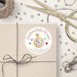 Alice Wonderland Birthday Dusche Runder Aufkleber