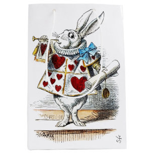 Alice Wonderland Hearts Tasche Mittlere Geschenktüte