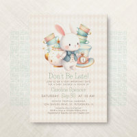 Alice Wonderland White Rabbit Baby Dusche