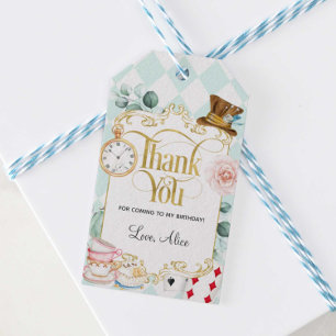 Alice wunderland mad hatt Gastgeschenk Geschenk t Geschenkanhänger