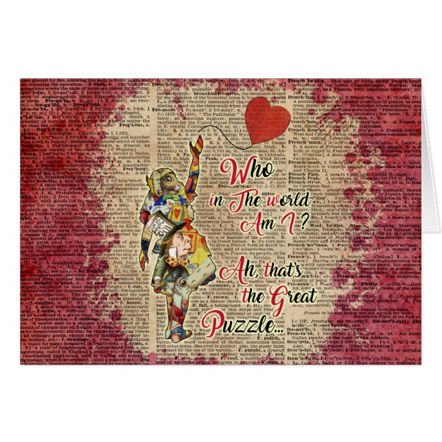 Alice, wütendes Hutmacher &Rabbit Vintages (Vorderseite (Horizontal))